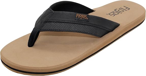 Flojos Ryan Men's Sandal (846- Black/Tan)